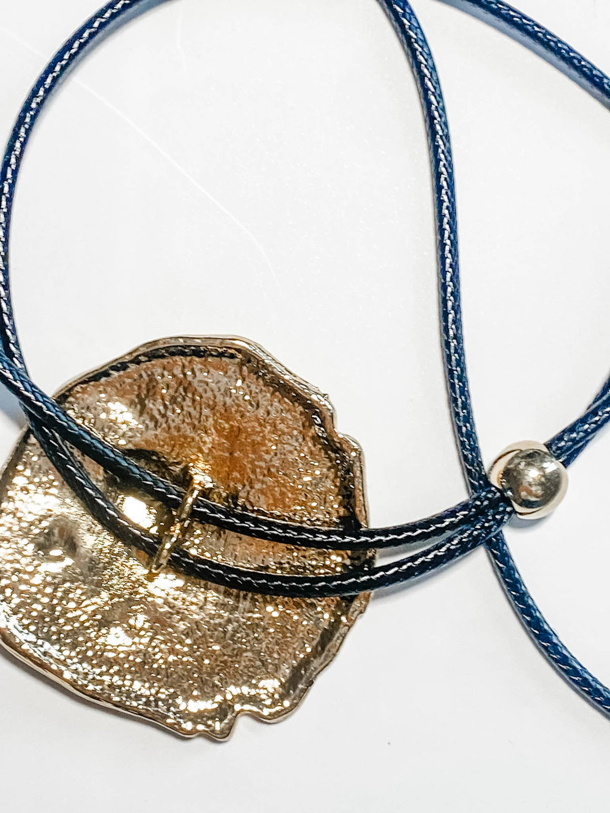 HoopLa - Country Rose- 14K and PVD Cord Lariat Tassel Necklace