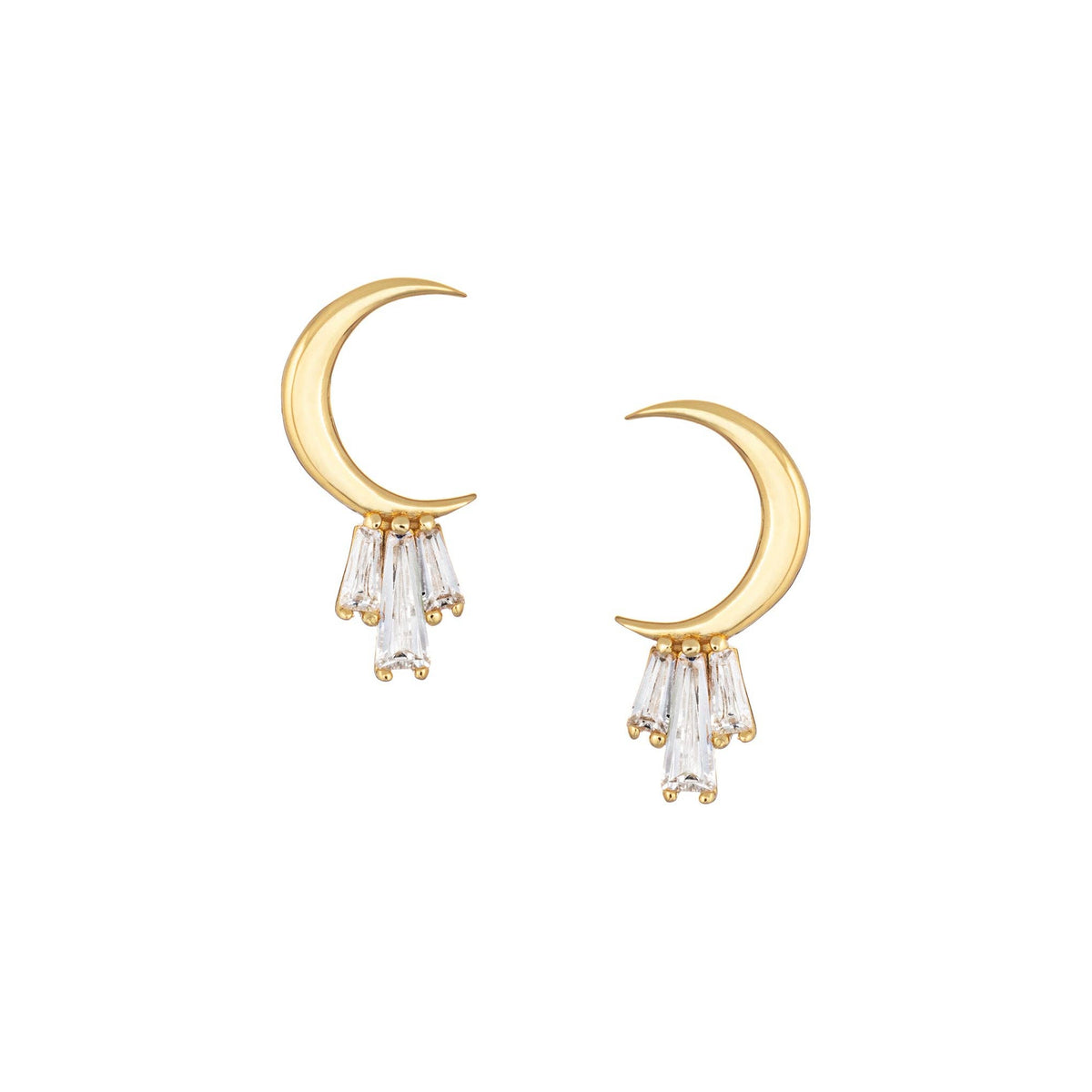 Little Rooms - Crescent Moon Studs