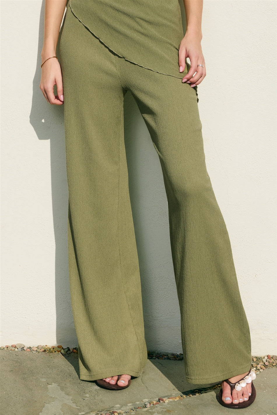 Dress Forum - Soft Stretch Relaxed Pull On Pants in Sage