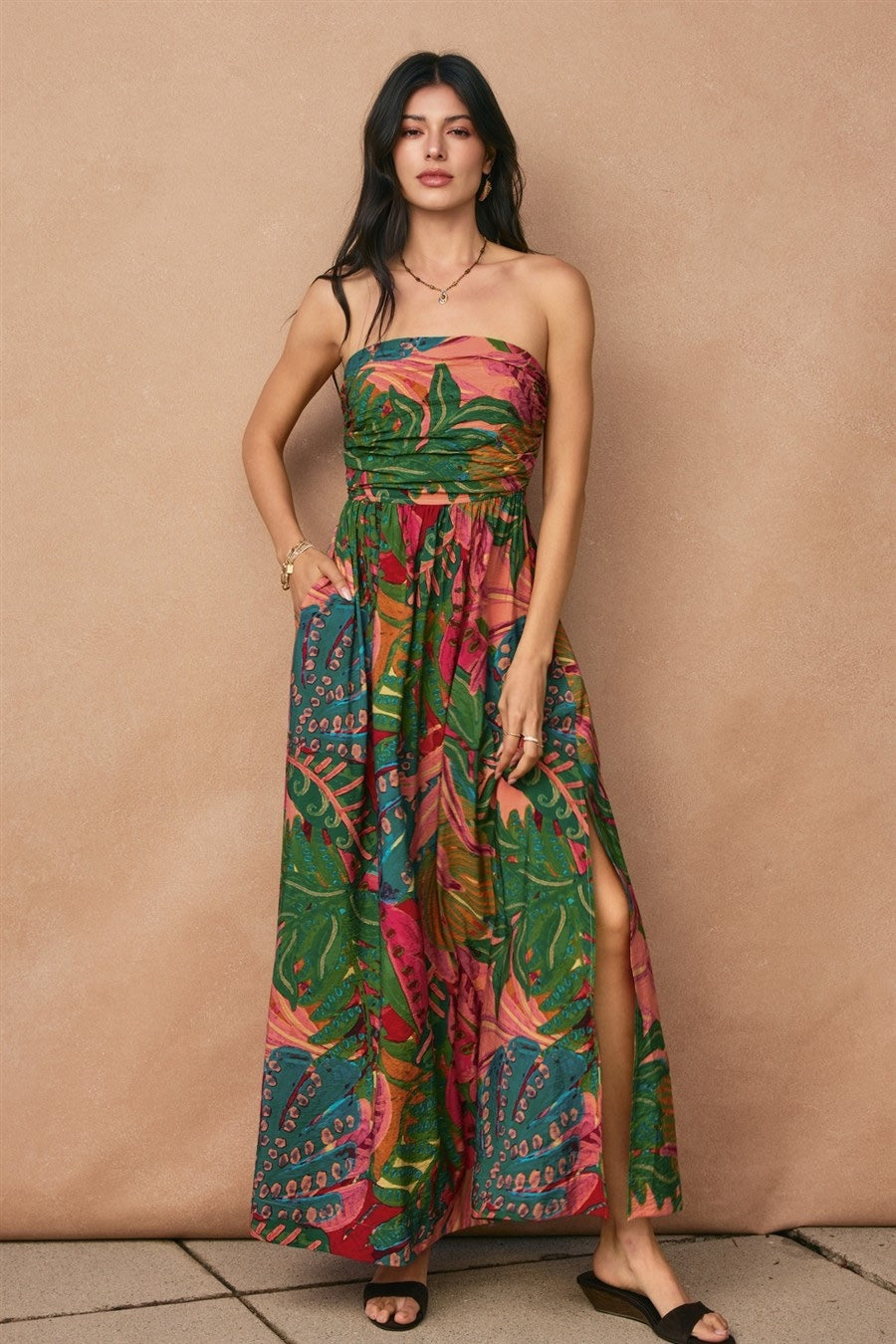 Dress Forum - Drawing Dream Strapless Ruched Maxi