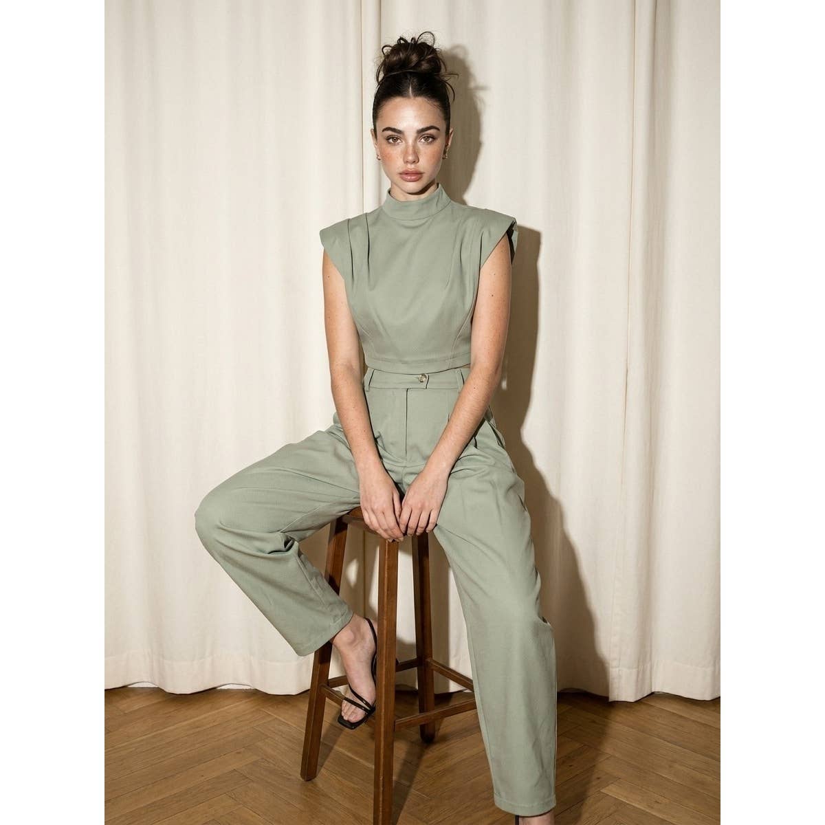 Skylar Rose - Power Shoulder Mock Neck Balloon Set  ** SOLD AS SET**