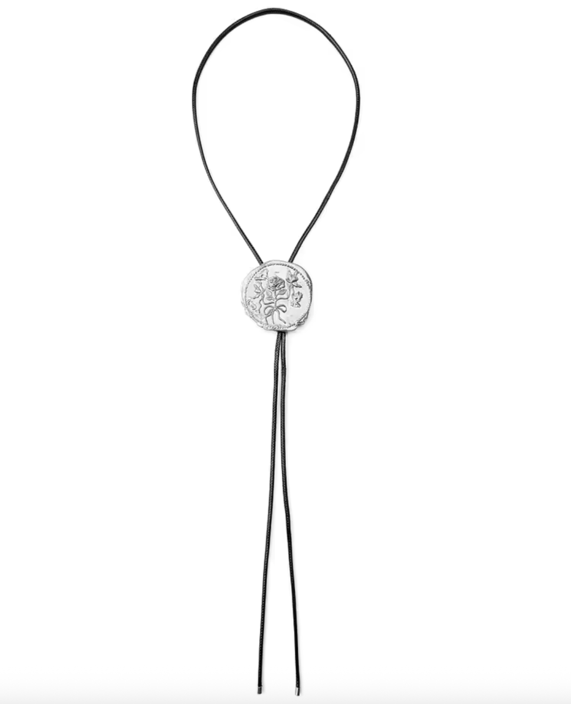 HoopLa - Country Rose- 14K and PVD Cord Lariat Tassel Necklace