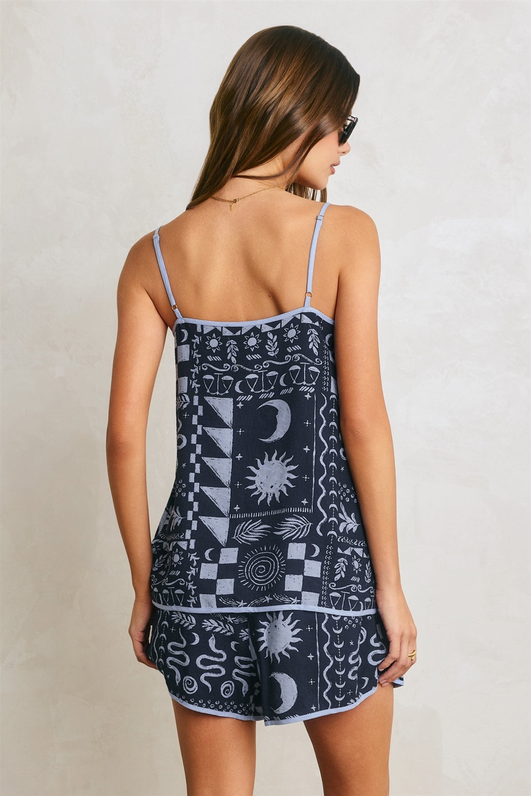 Dress Forum - Conversational Denim Blue Top