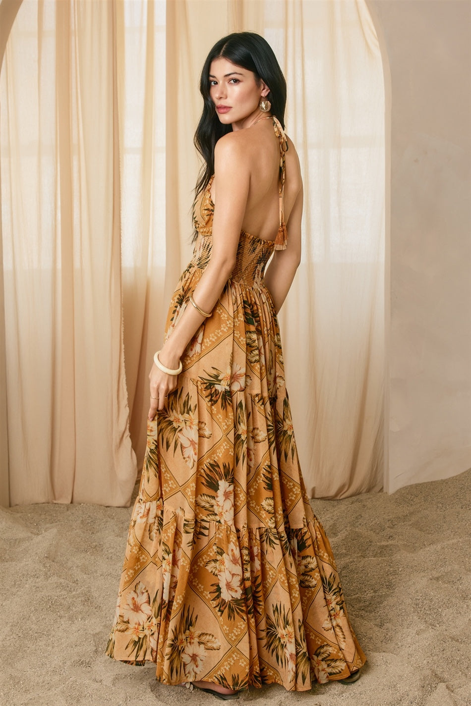 Dress Forum - Bungalow DaysHalter Open Back Maxi Dress