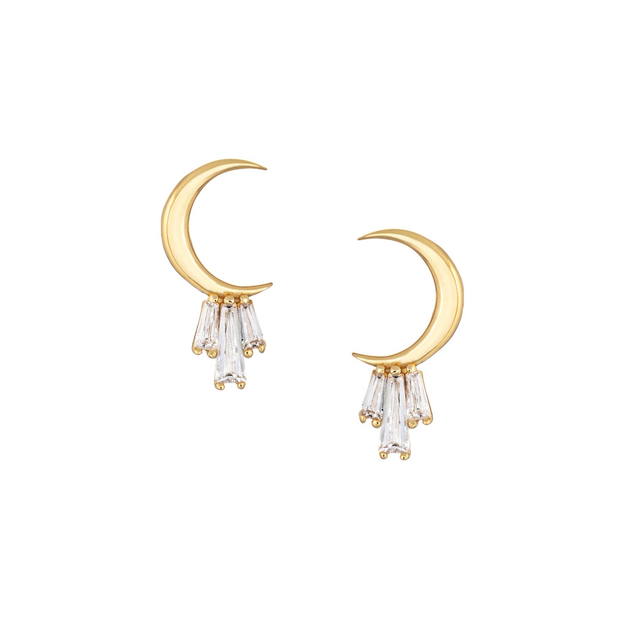 Little Rooms - Crescent Moon Studs