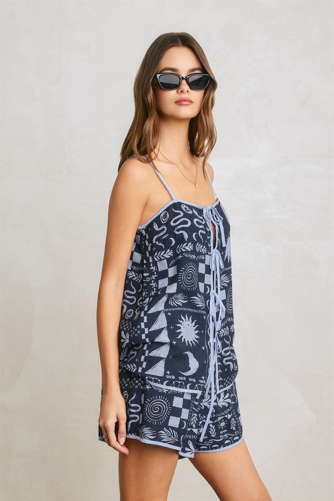 Dress Forum - Conversational Denim Blue Shorts