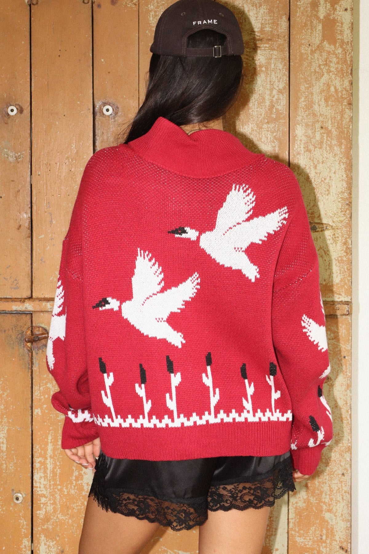BAILEY ROSE - Desert Bird Knit Zip Cardigan