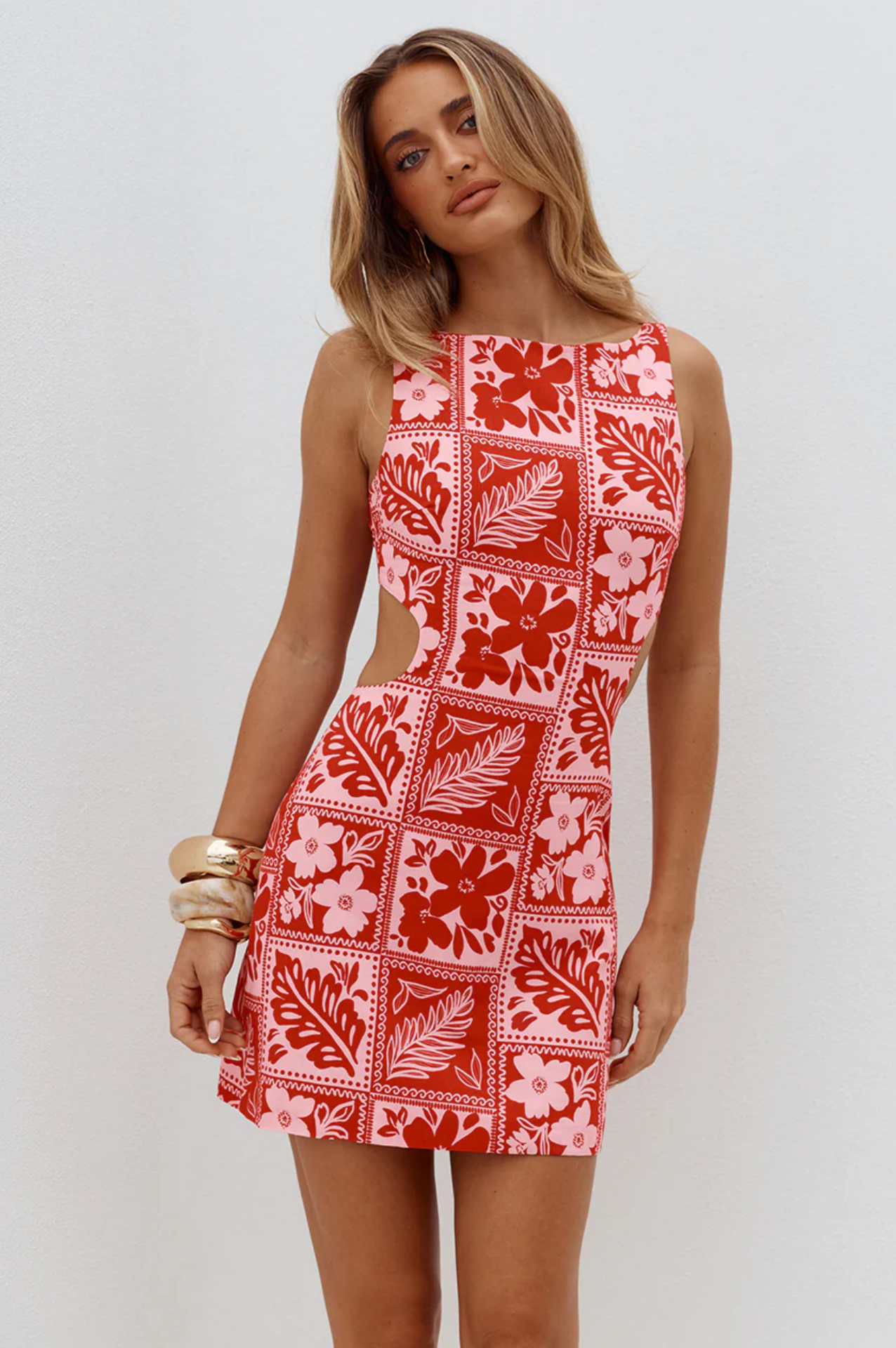 VACANZA RESORT -  MYRA CUT OUT MINI DRESS