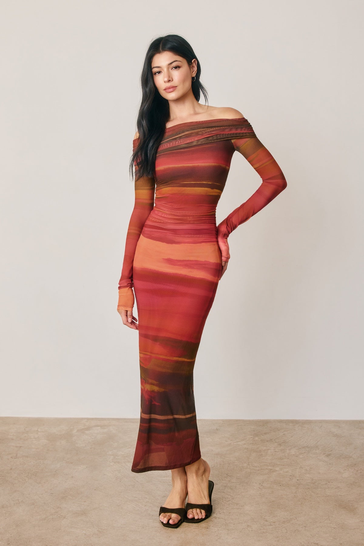 DRESS FORUM - EMBERGLOW SUNSET MAXI