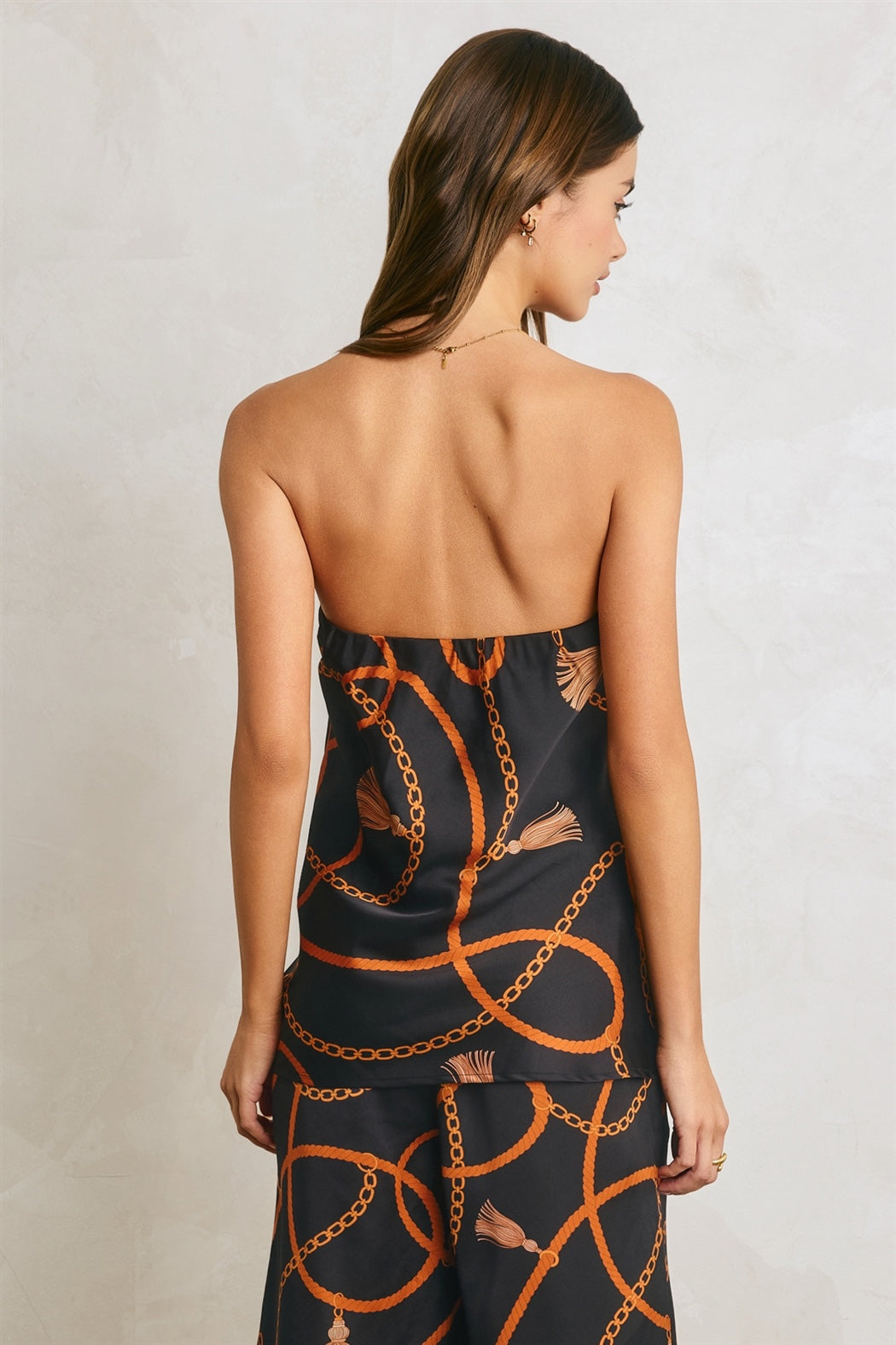 Dress Forum - Conversational Satin Bandeau Top
