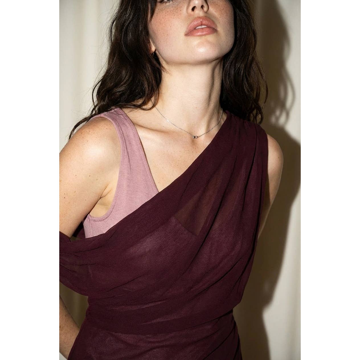 SKYLAR ROSE - Sheer Overlay Dress and Wide-Leg Jumpsuit Set